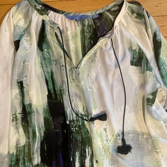 Women’s Simply Vera by Vera Wang Multi-Coloured Peasant Boho Blouse - Picture 4 of 5